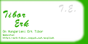 tibor erk business card